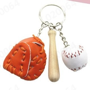 thumbnail image 2 of Llavero de béisbol Juego de tres piezas Colgante Regalo Béisbol Tres en Uno Colgante de Moda, 2 of 2